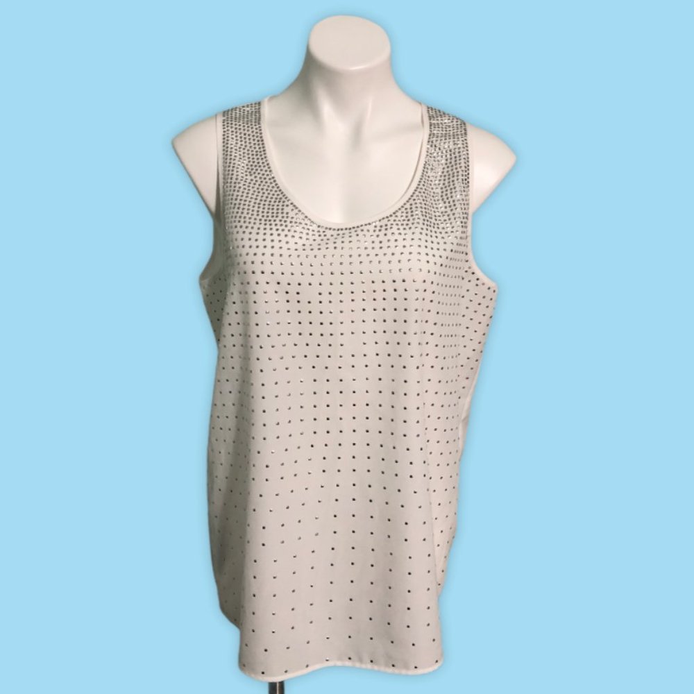Calvin Klein Silver Stud Tank-Sz L